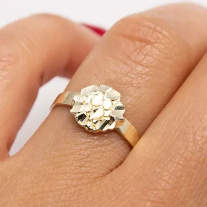 Small Round Nugget Ring 