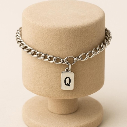 Personalized Letter Charm Initial Bracelet 