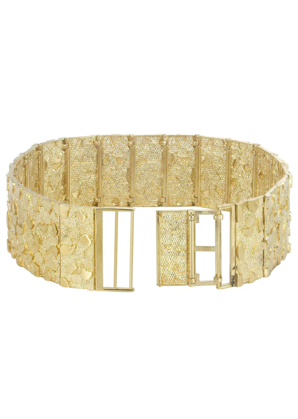18mm Bracelet Gold Plated Nugget Bracelet