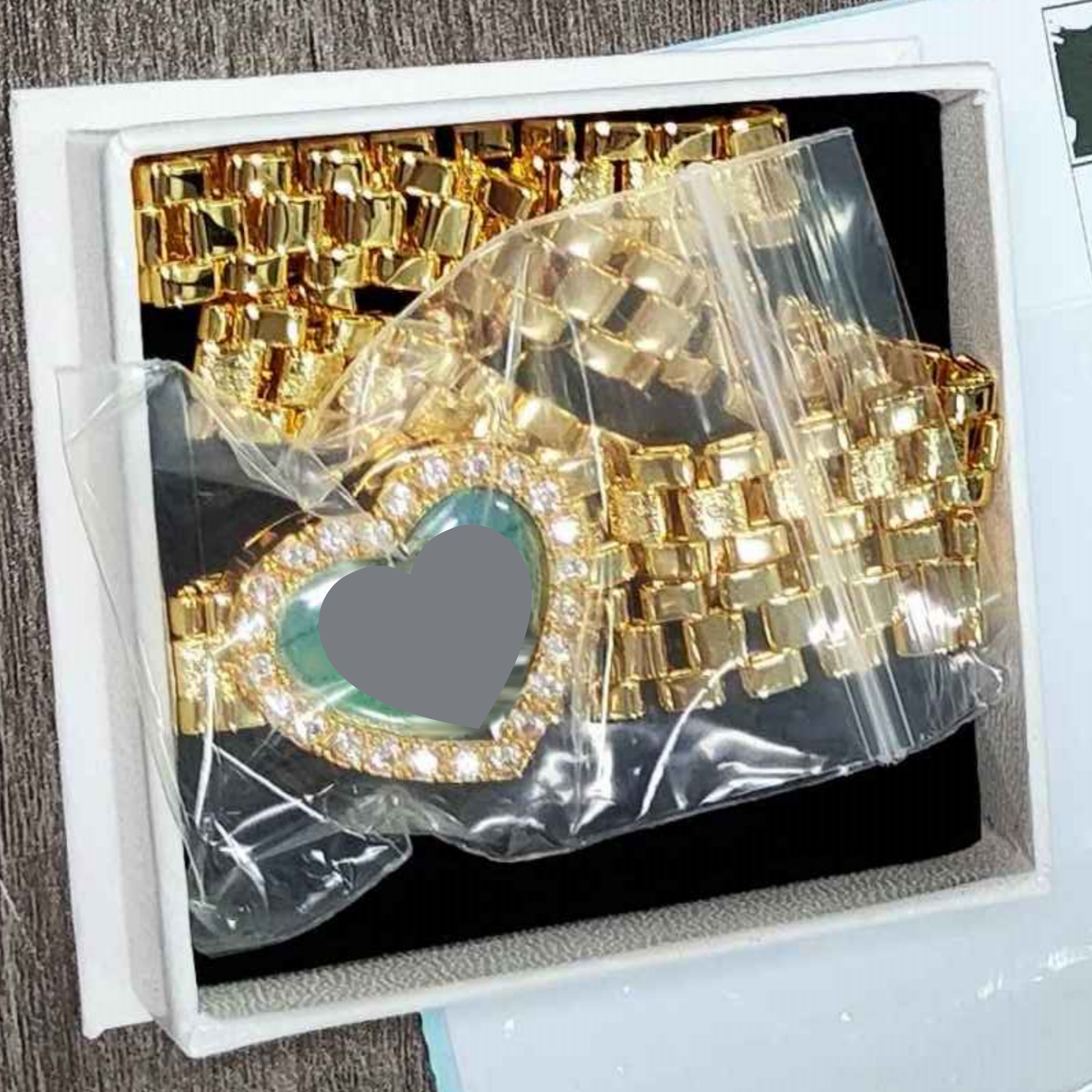 Rx Chain Heart Love Photo Pendant Personalized Photo Necklace