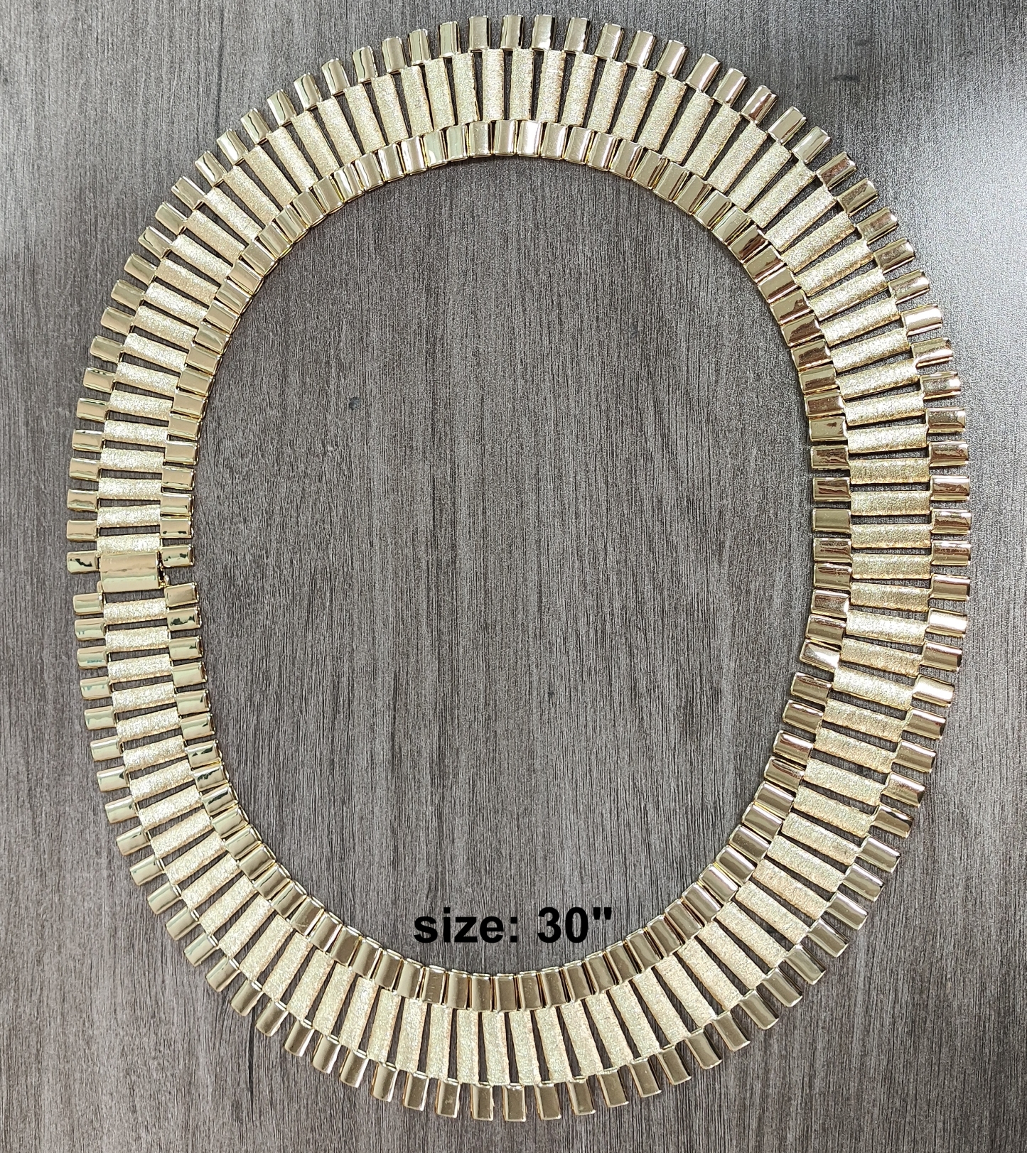 36mm Presidential Link Chain Gold Plated RX Chain Watch Band Style Necklace