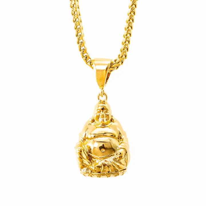 Gold Plated Buddha Pendant Necklace