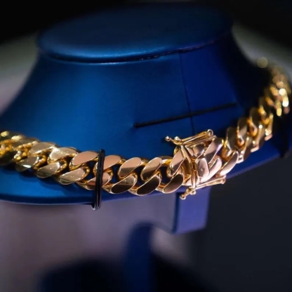20mm Cuban Likn Chain Necklace Gold Plated Necklace