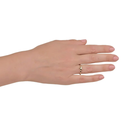 Gold Plated Love Heart Ring Promist Ring