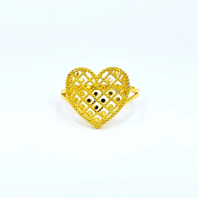 14K Gold Plated Heart Ring
