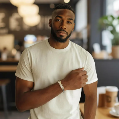 Personalized Two Tone Double Plated Name Bracelet