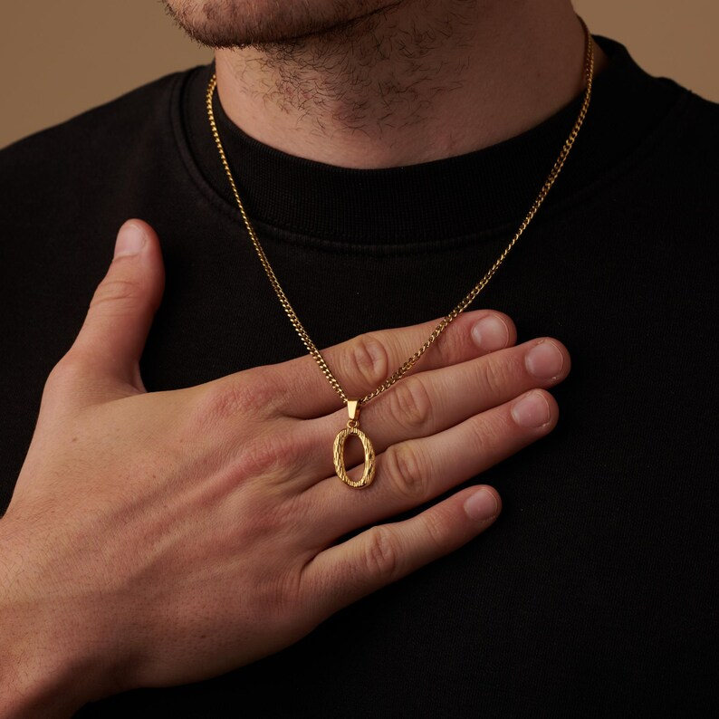 Gold Plated Personalized Initial Pendant Necklace