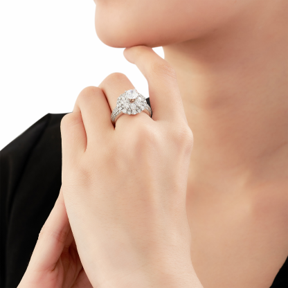 Custom Diamond Ring Sparkling Promise Rings Engraved Ring