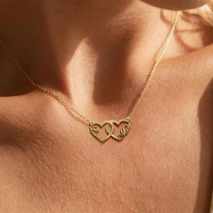 Gold Plated Multiple Name Necklace Custom Family Necklace