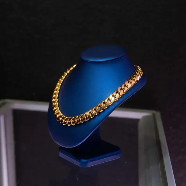 20mm Cuban Likn Chain Necklace Gold Plated Necklace