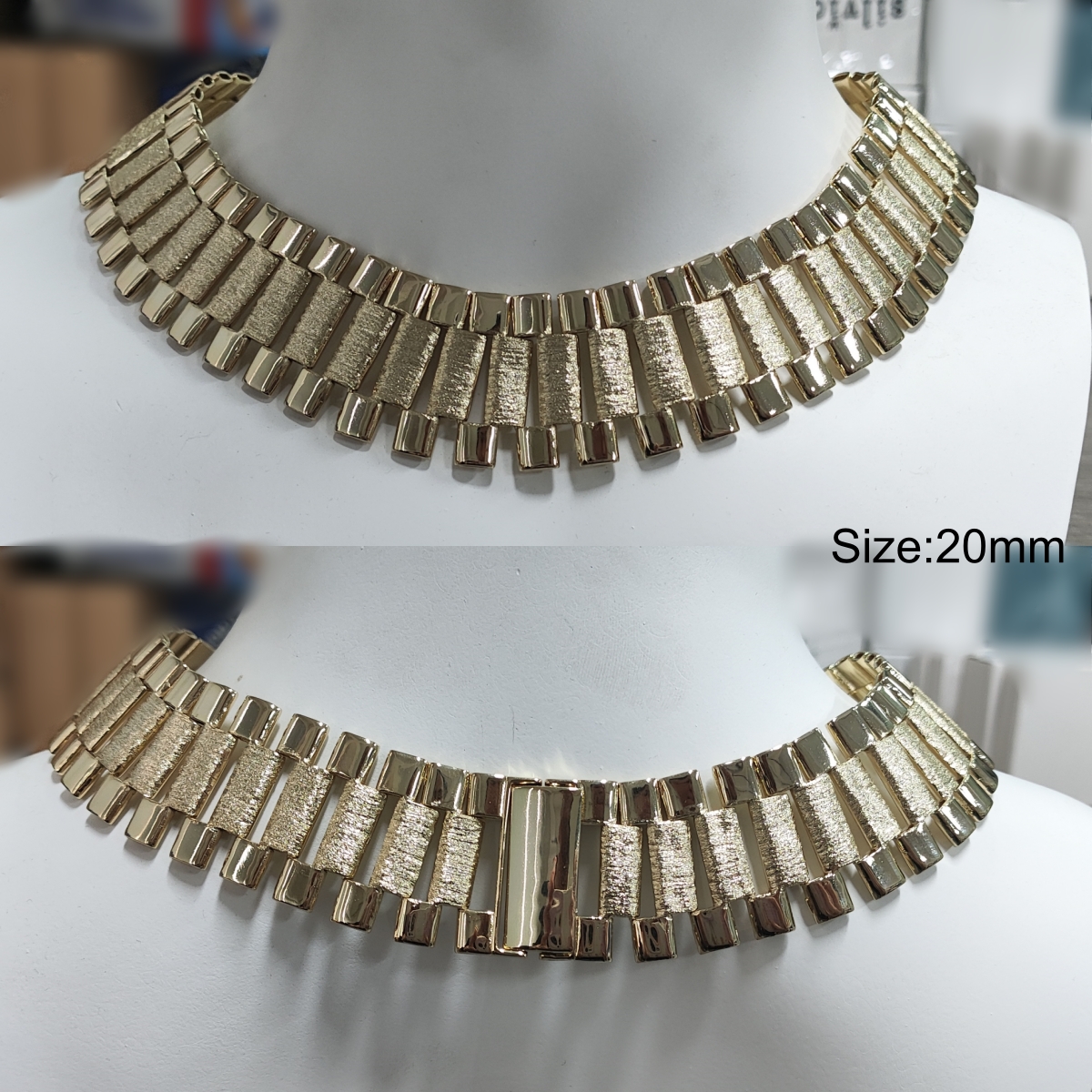 30mm Presidential Link Chain Gold Plated RX Chain Watch Band Style Necklace