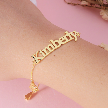 Christmas Bracelet Custom Name Bracelet