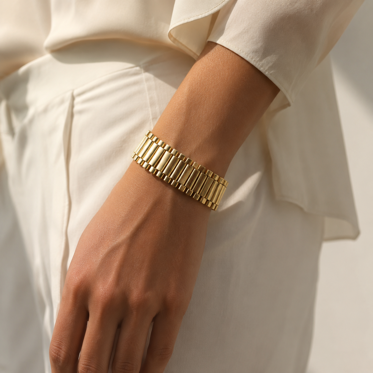 20MM Watch Band Chain Gold Plated RX Bracelet