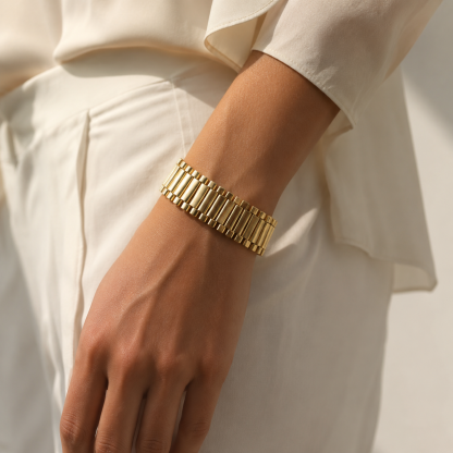 20MM Watch Band Chain Gold Plated RX Bracelet
