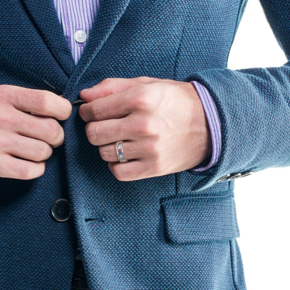 Personalized Custom Two Names with Birthstone Engraved Name Ring