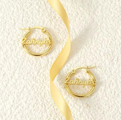 3Pcs Personalized Name Necklace And Name Earring Custom Name Bracelet Set For Kids