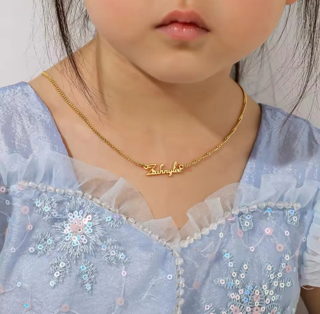 3Pcs Personalized Name Necklace And Name Earring Custom Name Bracelet Set For Kids