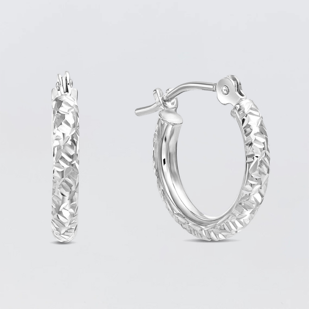 25mm Gold Plated Mini Hoop Earrings