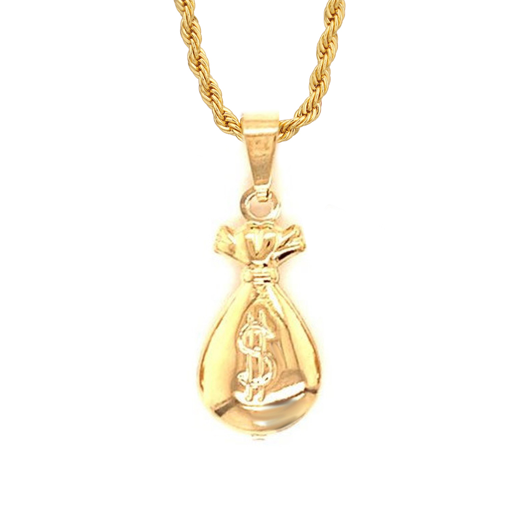 Money Bag Pendant Necklace