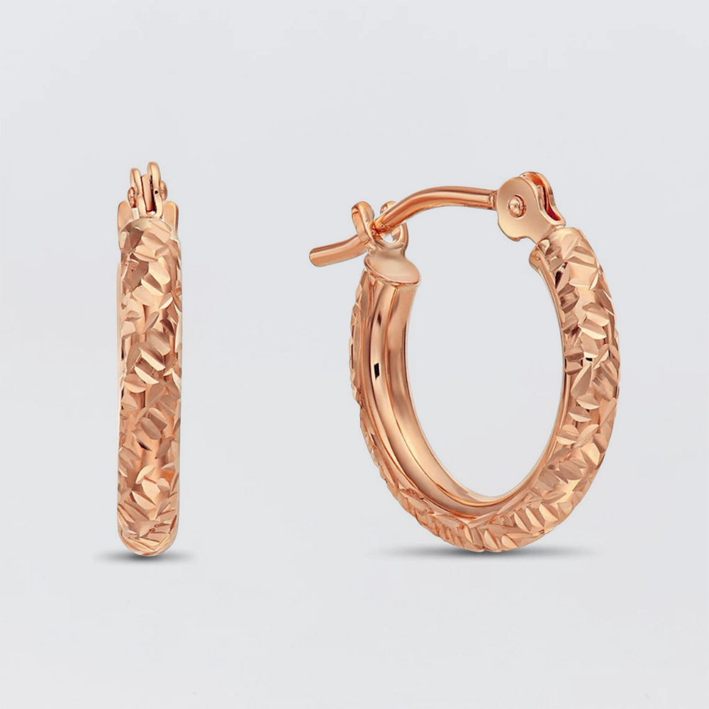 25mm Gold Plated Mini Hoop Earrings