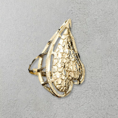 Gold Plated Vintage Nugget Rings 