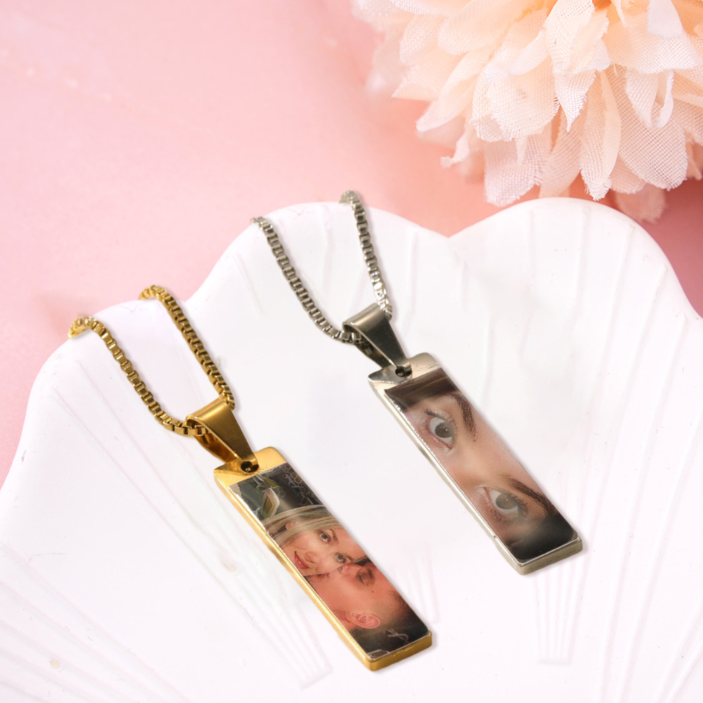 Personalized Colorful Eyes Picture Necklace