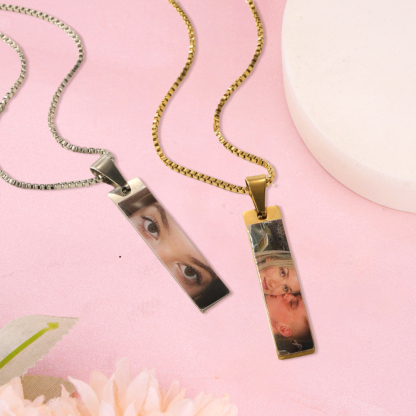 Personalized Colorful Eyes Picture Necklace