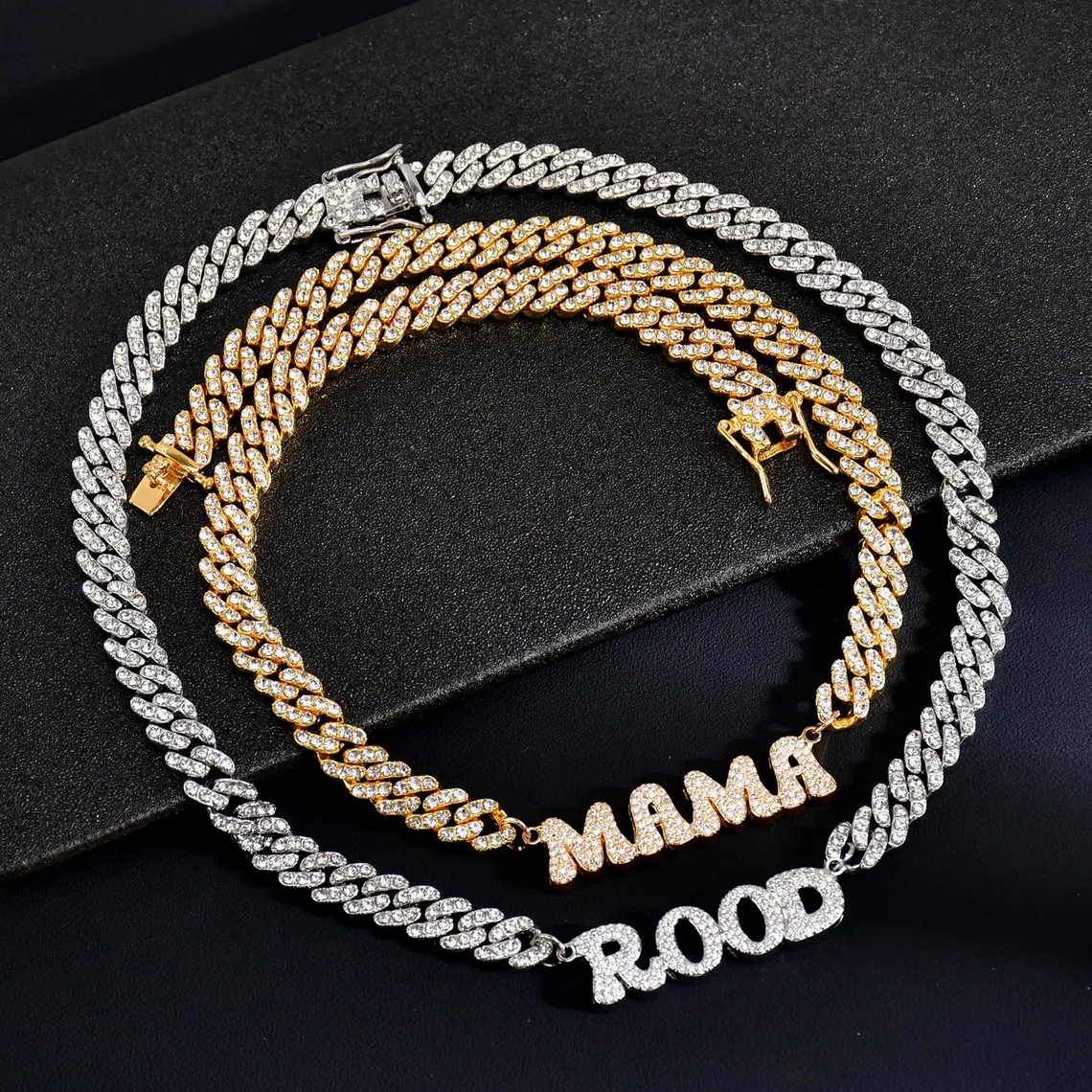 Cuban Chain Hip Hop Iced Out Icy Letters Name Chain