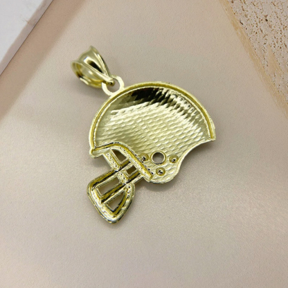 Football Helmet Charm Pendant Necklace for Boy Men
