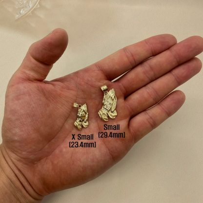 Jesus Praying Hands Pendant Charm Necklace