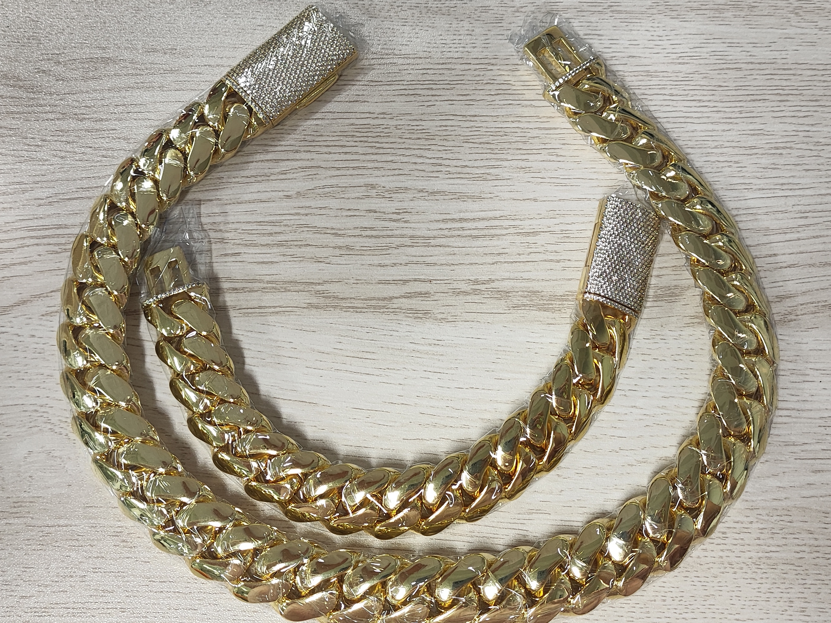 Gold Plated 12mm Cuban Link Chain Bracelet