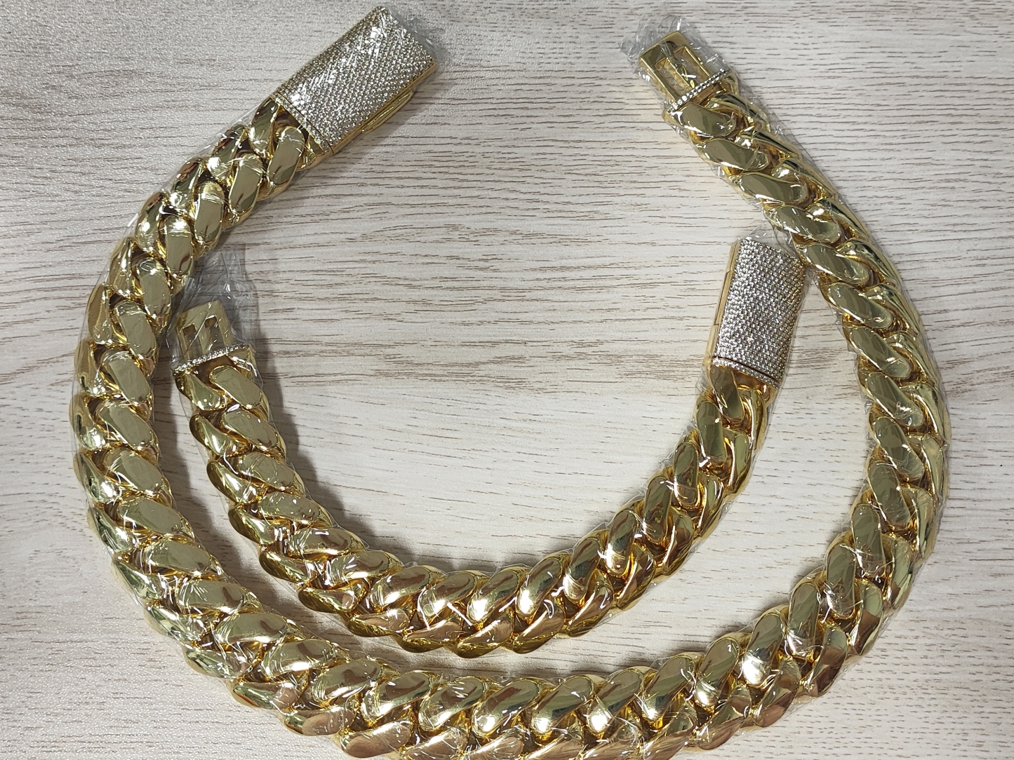 Gold Plated 12mm Cuban Link Chain Bracelet