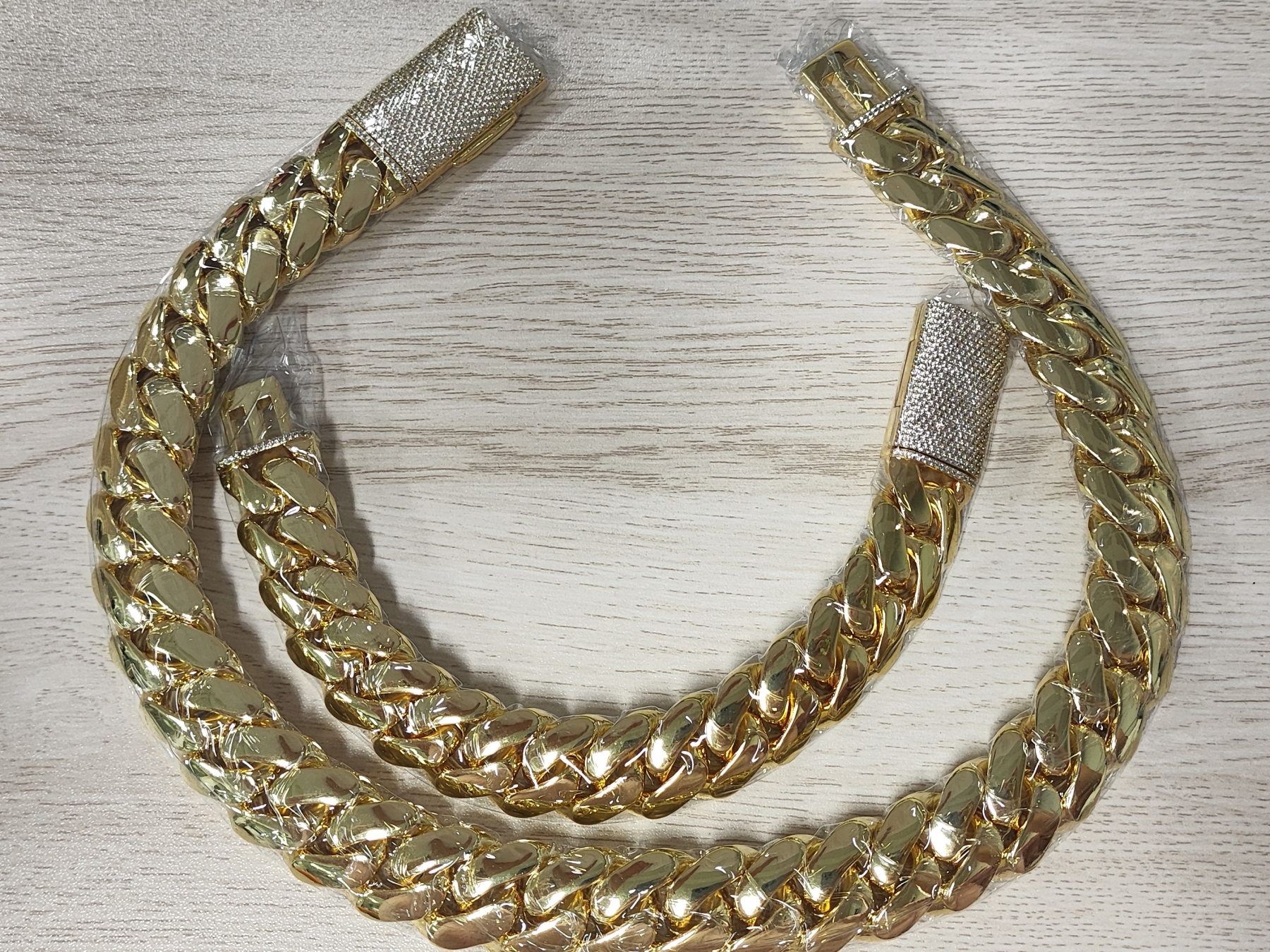 Gold Plated 12mm Cuban Link Chain Bracelet