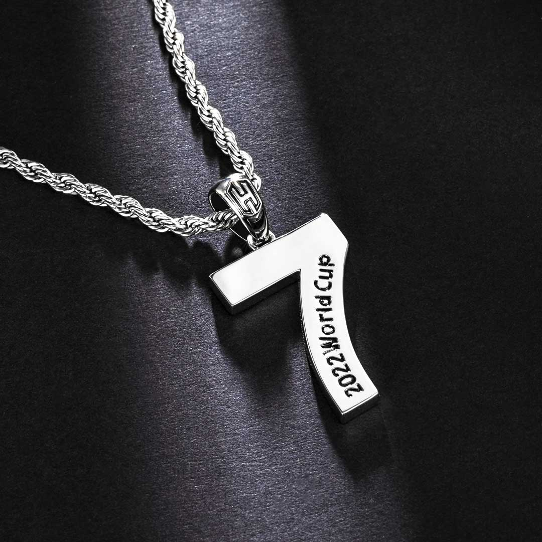 Number Engravable Pendant Personalized Custom Number Necklace