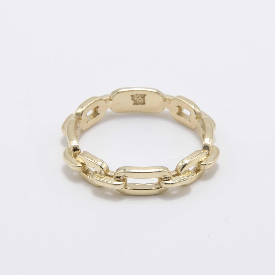 Shiny Chain Link Ring 