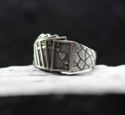Porker Playing Cards Ring