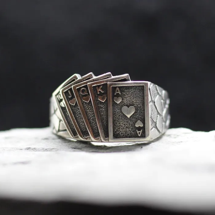 Porker Playing Cards Ring