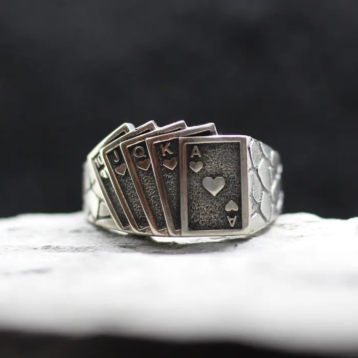 Porker Playing Cards Ring