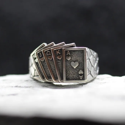 Porker Playing Cards Ring