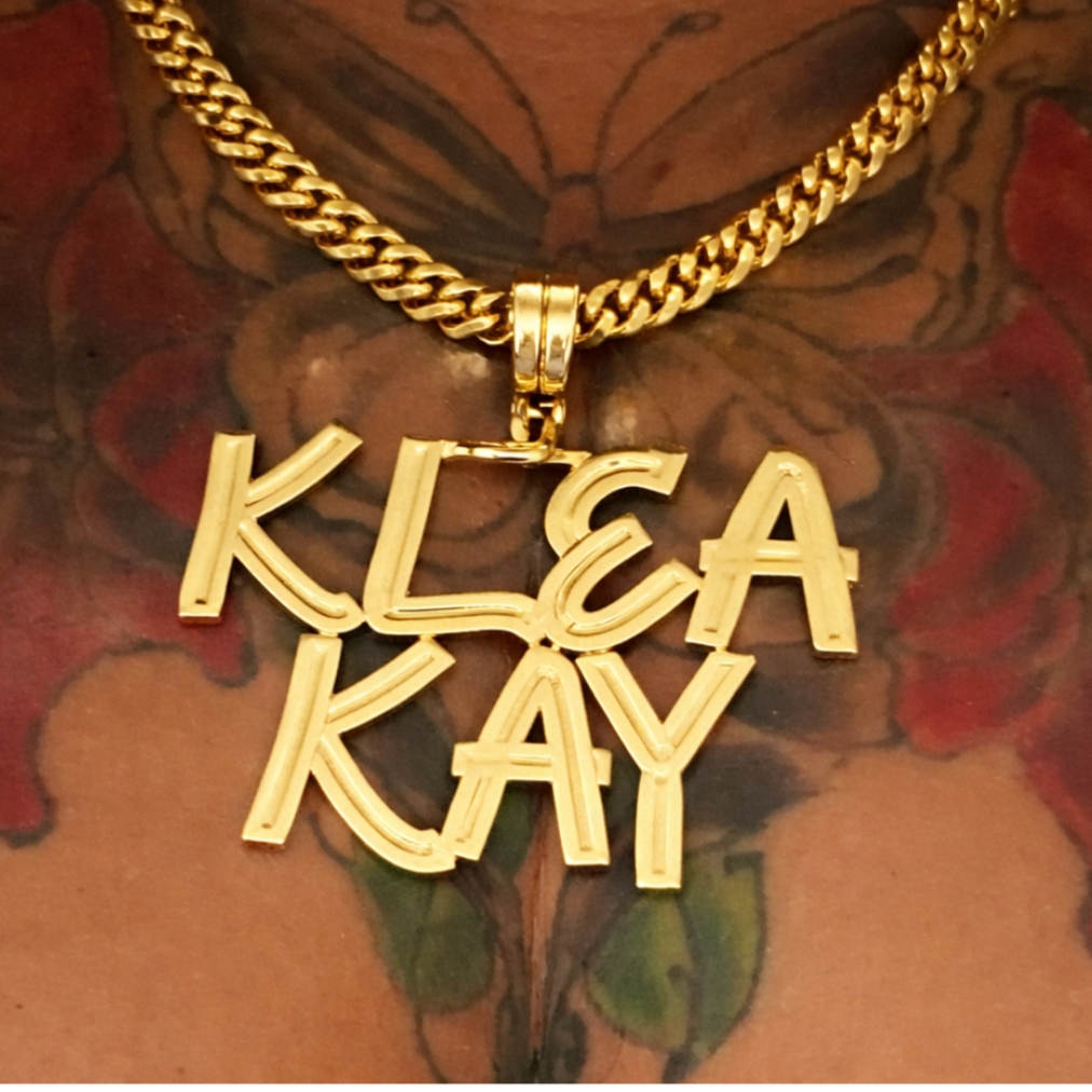 Gold Plated 2 Names Necklace Personalized Custom Couple Name Necklace