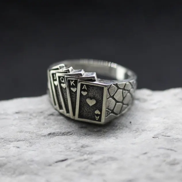 Porker Playing Cards Ring