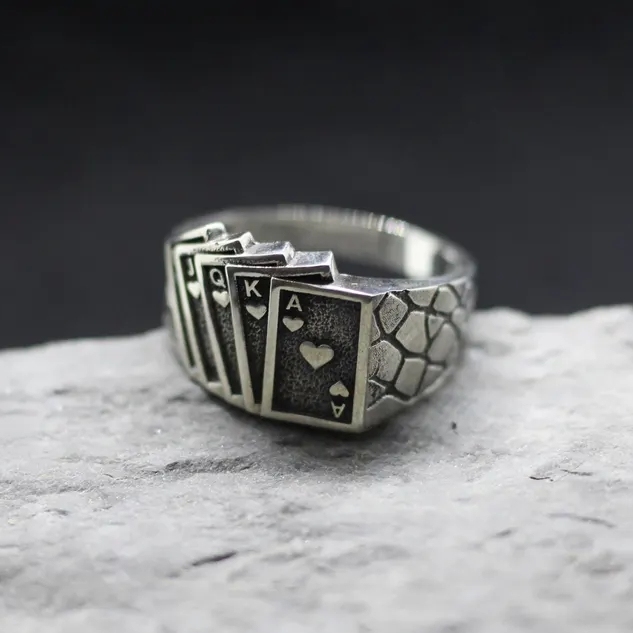 Porker Playing Cards Ring