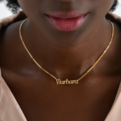 14K Gold Plated Personalized Custom Name Necklace 