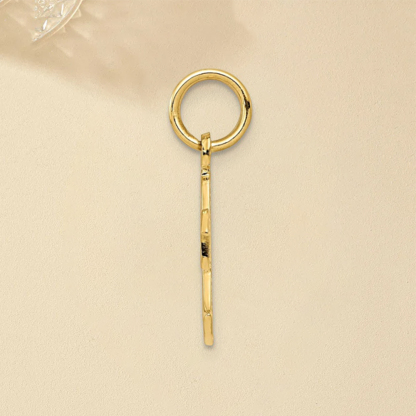 Gold Plated Textured Ghost Necklace