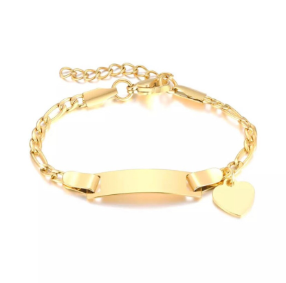 Heart Personalized Kids Name Bracelet