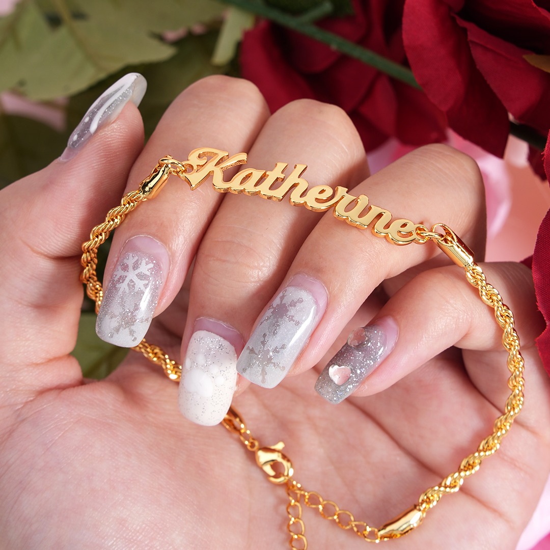 Personalized Rope Chain Name Bracelet