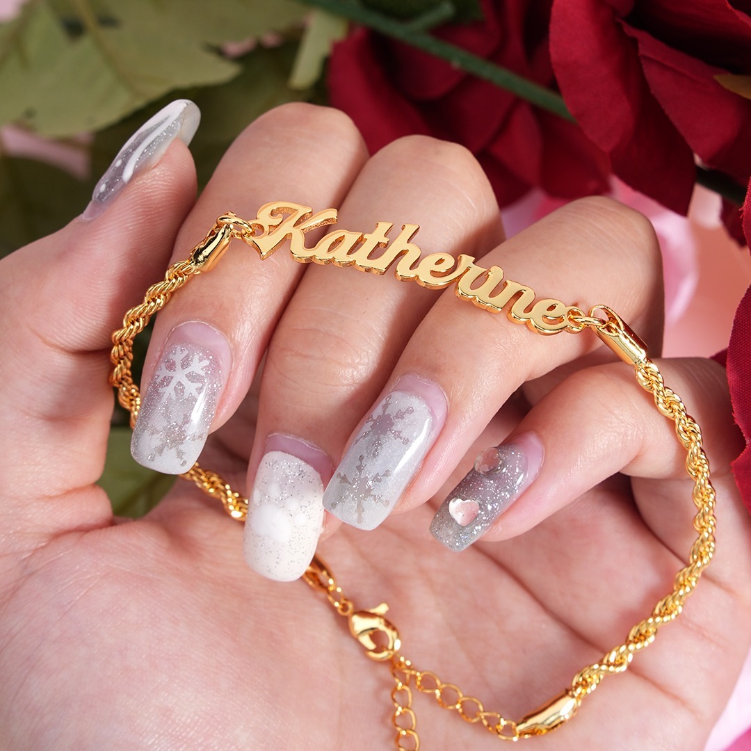 Personalized Rope Chain Name Bracelet-silviax