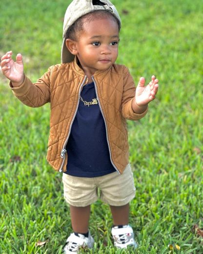 [Papa's necklace]Teddy Bear Nameplate Pendant Cuban Chain Personalized Name Necklace