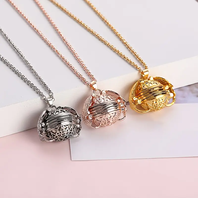 Personalized Multilayer Openable Photo Box Pendant Photo Necklace