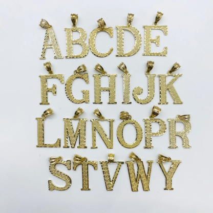 Personalized Gold-Plated Letter Monogram Necklace